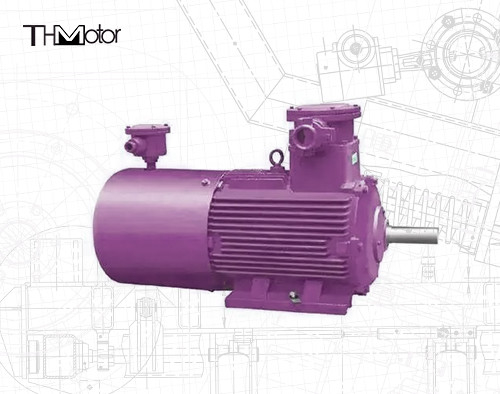 IC411 Motore elettrico ignifuge classe di protezione IP55 ≤ 70 dB Livello acustico