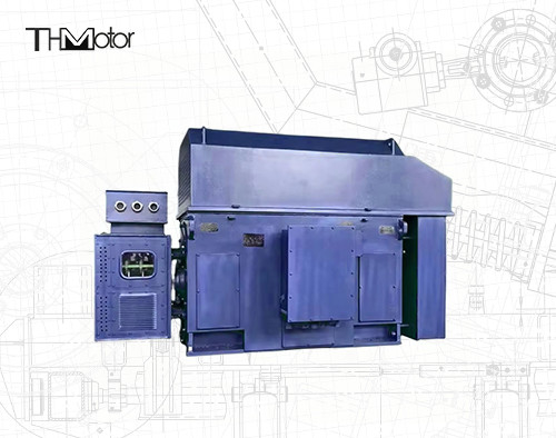 Motore ad alta tensione trifase YRKK 900KW del rotore arrotolato del motore elettrico di 800KW 375rpm